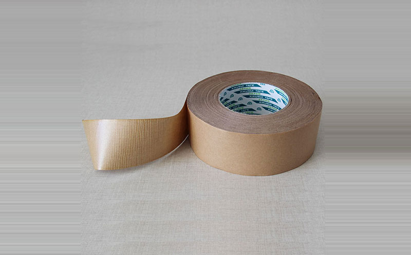 原裝進口日本菊水增韌無紡布牛皮紙膠帶，夾筋牛皮紙膠帶，易操作,具有布基膠帶同等抗拉強度，比用布膠帶效率高