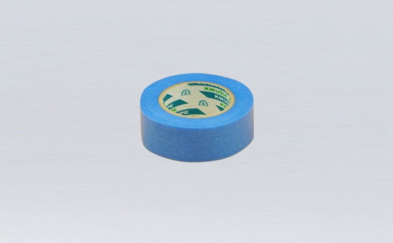 原裝進(jìn)口日本菊水藍(lán)色和紙遮蔽膠帶,橡膠和紙膠帶,遮蔽效果好,基材柔軟服帖，撕除無(wú)殘膠